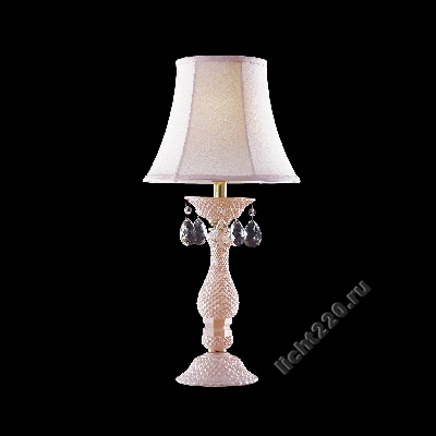 Lightstar (MT100005-1) Настольная лампа PRINCIA 1х40W E27 K розовый/прозрачный (арт. LIGHTSTAR_726912)