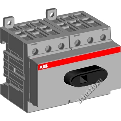 ABB Рубильник OT40F8 до 40А 8-полюсный для установки на DIN-рейку или монтажную плату (без ручки) (арт.: 1SCA104938R1001)