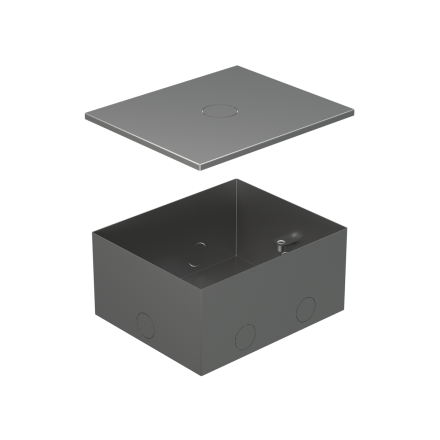 BOX/4 Металлическая коробка с крышкой для заливки в пол 159,6х133,6х75мм для люков 70040 Экопласт Ecoplast 70141
