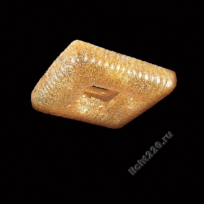 Lightstar (MX600012-6) Люстра потолочная ZUCCHE 4х60W E14 золото/янтарь (арт. LIGHTSTAR_820463)