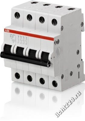 ABB Автоматический выключатель 4-полюсный SH204L C25 (арт.: 2CDS244001R0254)