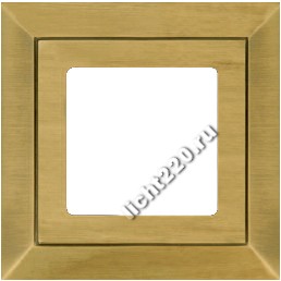 FEDE BARCELONA - Рамка на 1 пост гор/верт, цвет matt patina (FD01251PM)