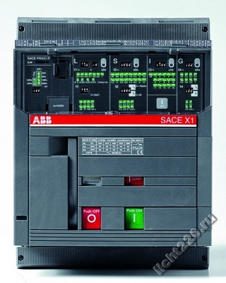 ABB X1 Автоматический выключатель выкатной X1B 1000 PR332/P LI In=1000A 3p W MP (арт.: 1SDA062374R1)
