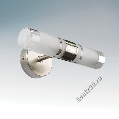 Lightstar светильник влагозащищенный WL404 G9 IP44 QT14 max 2х25W SATIN NICKEL (арт. LIGHTSTAR_730125)