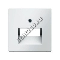 14096089Berker центральная панель для розетки UAE цвет: полярная белизна, бархатный, серия Q.1 (арт. B14096089)