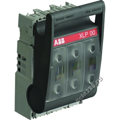 ABB Рубильник откидной XLP00-6BC под предохранители до 160А с кабельными клеммами (арт.: 1SEP101890R0002)