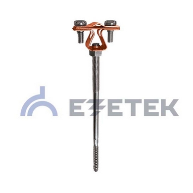 Ezetek Держатель проводника круглого 8-10 мм l=120, для деревянного фасада, медь (арт. EZ_90022)