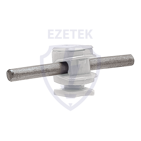 Ezetek Держатель проводника круглого 6-8 мм белый, высота 16 мм, пластик (арт. EZ_91007)