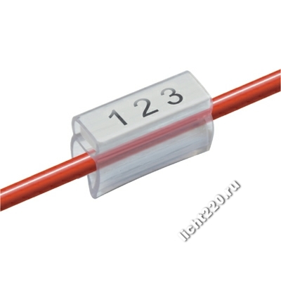 ABB держатель RING124 маркера для провода, кольцевой, прозрачный, закрытый (арт.: 1SNA235118R2100)