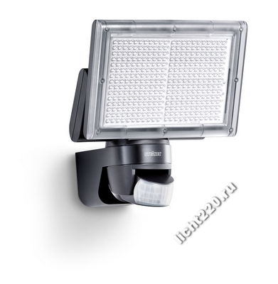Уличный светодиодный (LED) сенсорный прожектор Steinel XLed Home 3 582111, IP 44, цвет черный, плафон прозрачный, LED 18, 18 Вт, угол 140°
