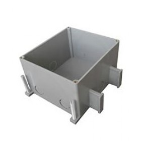 BOX/2+2ST66 Коробка для люков в пол на 2 поста (45х45мм)+2 модуля (45х22,5) (70025), пластик Экопласт Ecoplast 70125