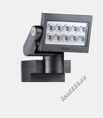 Уличный светодиодный (LED) сенсорный прожектор Steinel XLed 10 E slave 658113, IP 54, цвет черный, плафон прозрачный, LED 25