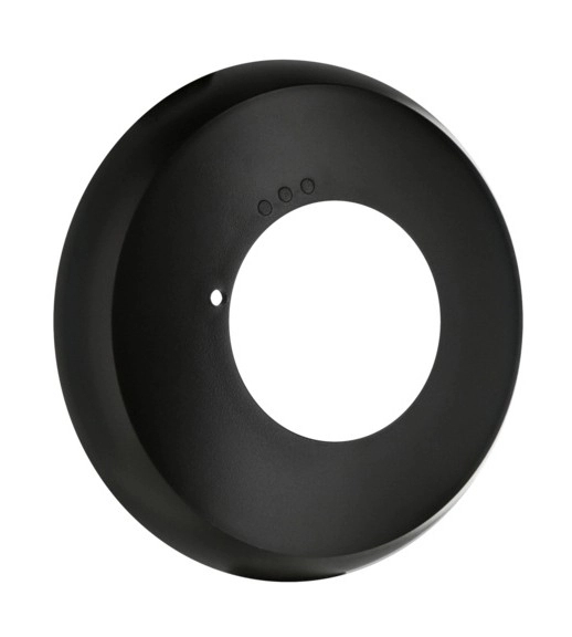 Кольцо для мультисенсоров и датчиков присутствия серии PD2N-FМ, черный матовый, BEG Luxomat, Cover ring PD2N FM / black (93763)