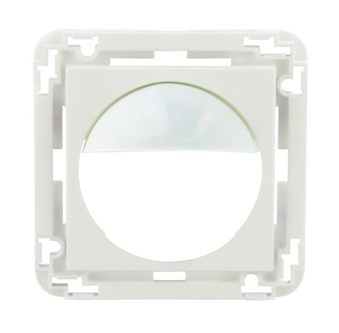 Центральная пластина для установки сенсорной части датчика Indoor 180 в соответствующий модуль выключателя, белый, BEG Luxomat, Central plate Indoor 180 / traffic white mat 9016 (38947)