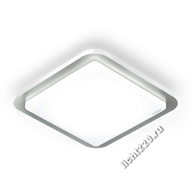 Настенно-потолочный светодиодный сенсорный светильник Steinel RS LED D2 sensor 663711, IP 20, цвет матовый хром, плафон матовый, POWERLED WHITE  16, 16 Вт, угол 360°