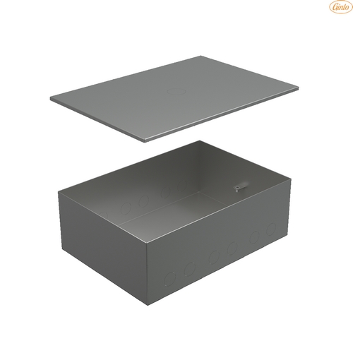 BOX/6-8 Металлическая коробка с крышкой для заливки в пол 249,6х167,6х75мм, для люков 70062, 70082 Экопласт Ecoplast 70161