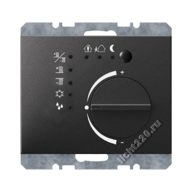 75441175Berker регулятор температуры с кнопочным интерфейсом цвет: антрацит, матовый, серия K.1 (арт. B75441175)