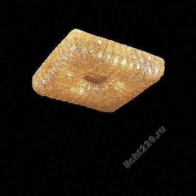 Lightstar (MX600010-4S) Люстра потолочная ZUCCHE 4х60W E14 золото/янтарь (арт. LIGHTSTAR_820443)