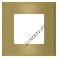 FEDE MADRID - Рамка на 1 пост гор/верт, цвет bright gold (FD01241OB)