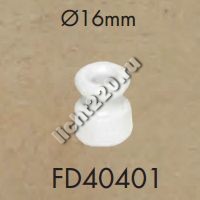 FEDE изолятор, диаметр 16 мм, цвет белый [FD40401]