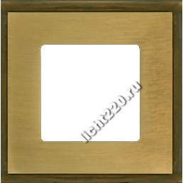 FEDE MADRID - Рамка на 1 пост гор/верт, цвет matt patina (FD01241PM)