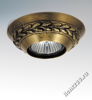 Lightstar светильник HELIO круглый, лавровый лист, бронза (арт. LIGHTSTAR_011138)
