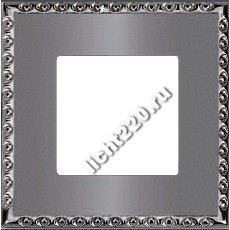 FEDE TOLEDO - Рамка на 1 пост, гор/верт., цвет graphite (FD01211GR)