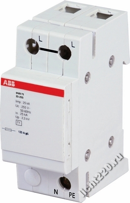 ABB Ограничитель перенапряжения OVR T1 25 440-50, (арт.: 2CTB815101R9300)