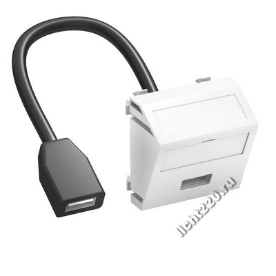 6104910OBO Bettermann Мультимедийная рамка с разъемом USB 2.0 A-A [тип: MTS-U2A F RW1] (арт. OBO6104910)