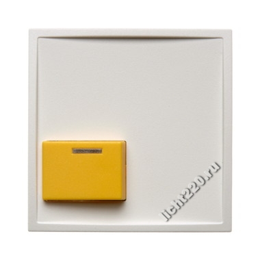 12528989Berker центральная панель для квитирующего переключателя с желтой кнопкой цвет: полярная белизна, с блеском, серия S.1/B.3/B.7 Glas (арт. B12528989)