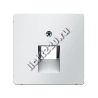 14076089Berker центральная панель для розетки UAE цвет: полярная белизна, бархатный, серия Q.1 (арт. B14076089)