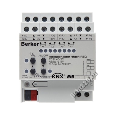 75314022Berker исполнительное устройство цвет: светло-серый KNX (арт. B75314022)
