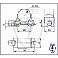 Ezetek Зажим для стержня Rd 19…21 мм, нержавеющая сталь (арт. EZ_90537)