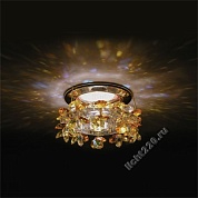 Kantarel Точечный светильник FLOWER BED COLOR light topaz, golden teak, crystal AB